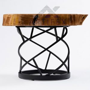 Live edge walnut and resin coffee table - imagine 4