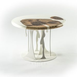 “Satellite” Collection – White Coffee table - imagine 2